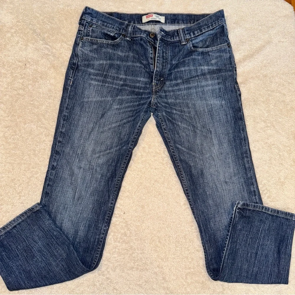 Levi's 511 Skinny Dark Indigo Jeans Size 34x30